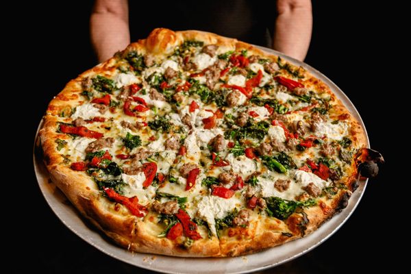 Delicious pizza at Napoli Pizza Whitman MA