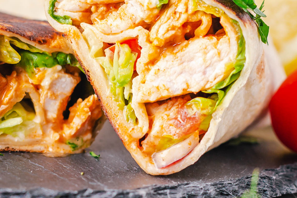 Fresh wraps at Napoli Pizza Whitman MA